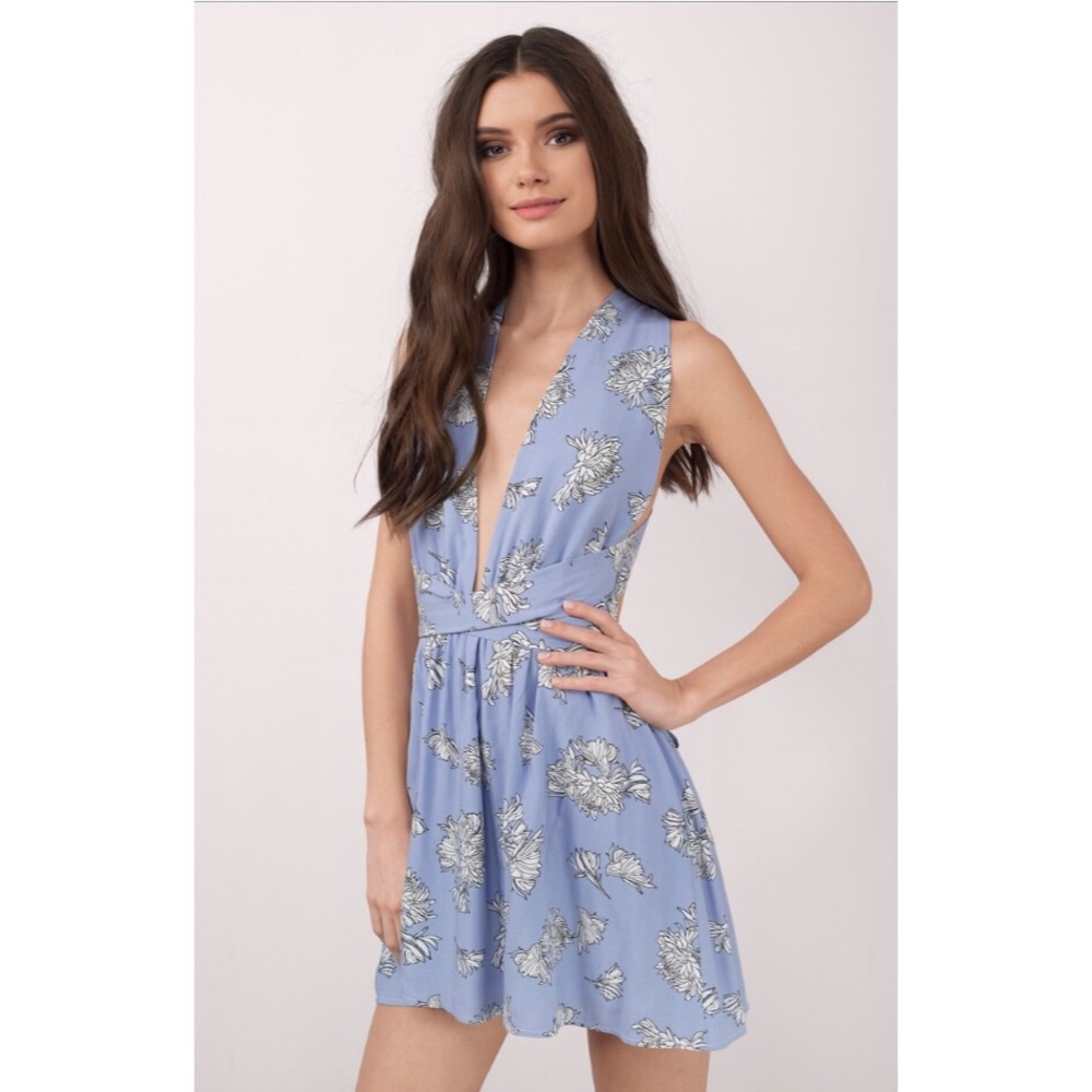 Tobi blue multi-way dress